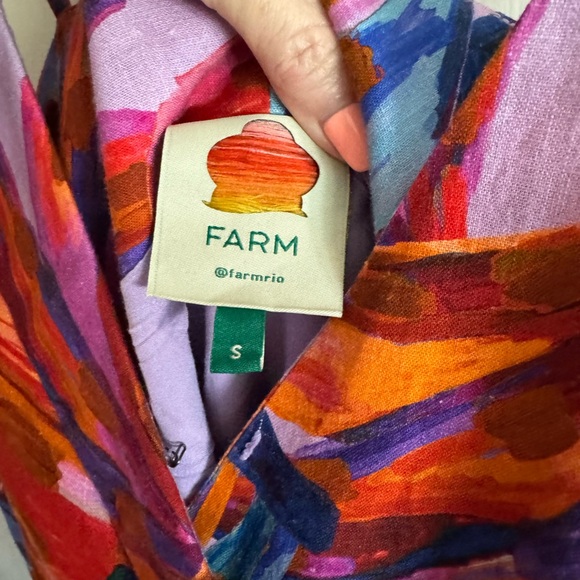 Farm Rio Cross Front Colorful Women's Dress Size Small - Picture 4 of 14